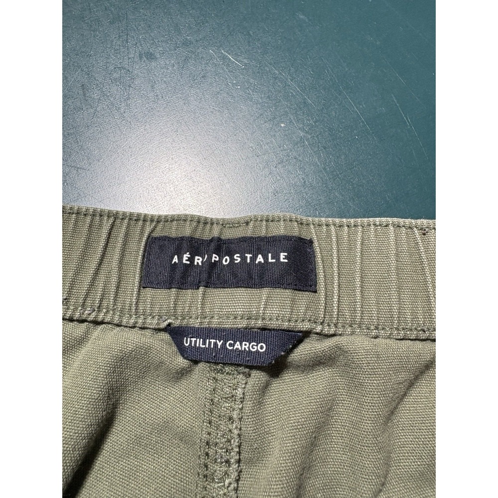 Aeropostale Cargo Pants Womens XL Green Utility Baggy Wide Leg Loose Y2K Relaxed - Picture 7 of 14